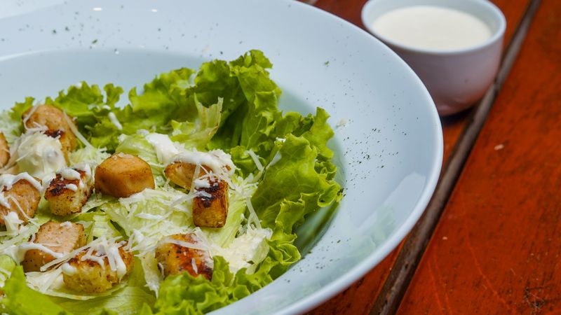 Classic Caesar salad with Parmesan and house-made dressing
